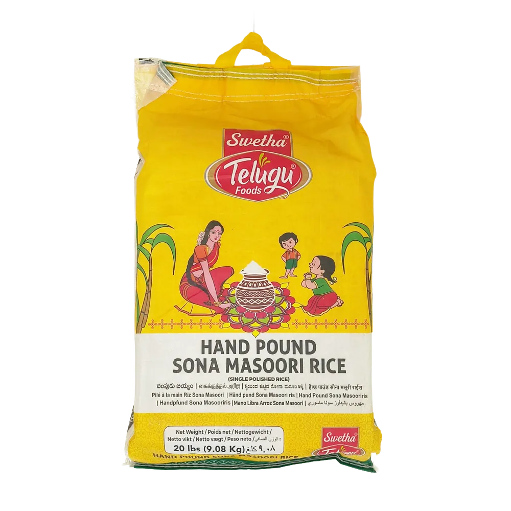 Ryż Hand Pound Sona Masoori Rice Swetha Telugu Foods 9.08kg