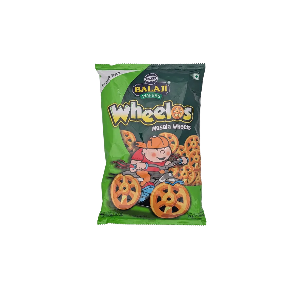 Corn crisps Wheelos Masala Wheels Balaji 55g