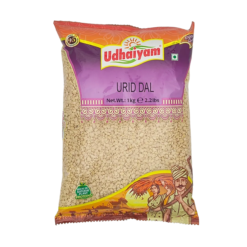 Soczewica połówki łuskane Urid Dal Split Udhaiyam 1kg