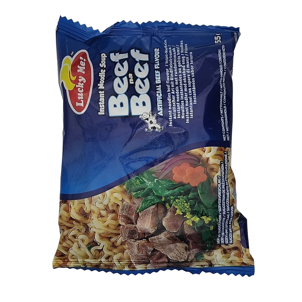 Instant Noodles Beef Na Beef Lucky Me 55g