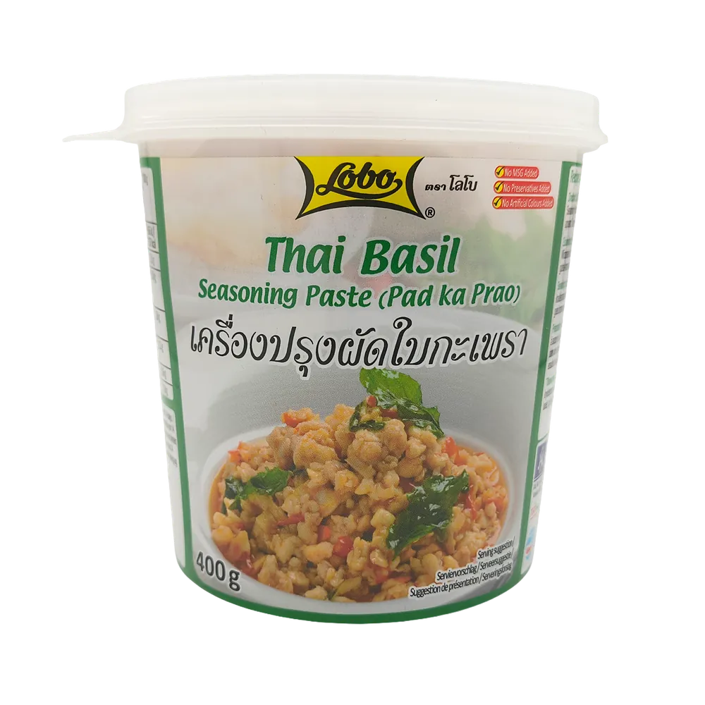 Thai Basil Seasoning Paste (Pad Ka Prao) Lobo 400g