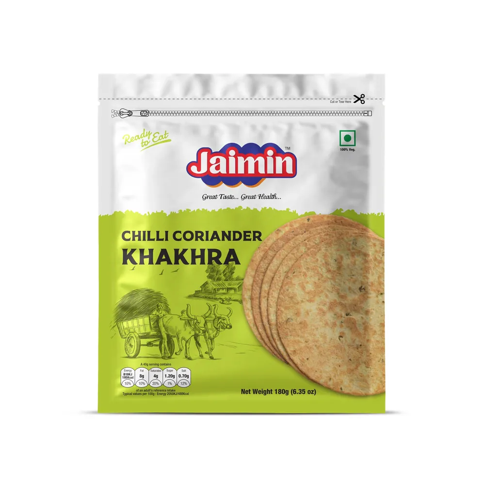 Indian Chilli Coriander Khakhra Jaimin 200g