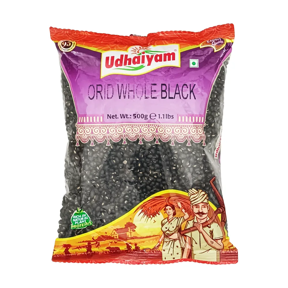 Czarna soczewica Urid Whole Black Udhaiyam 500g