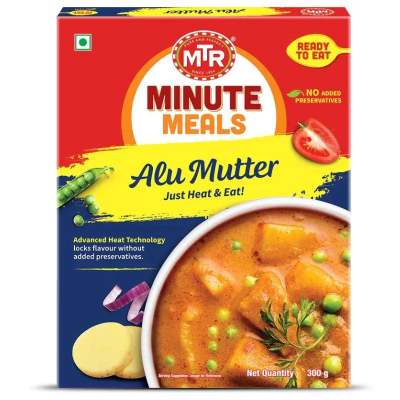 Gotowe indyjskie danie Alu Mutter MTR 300g