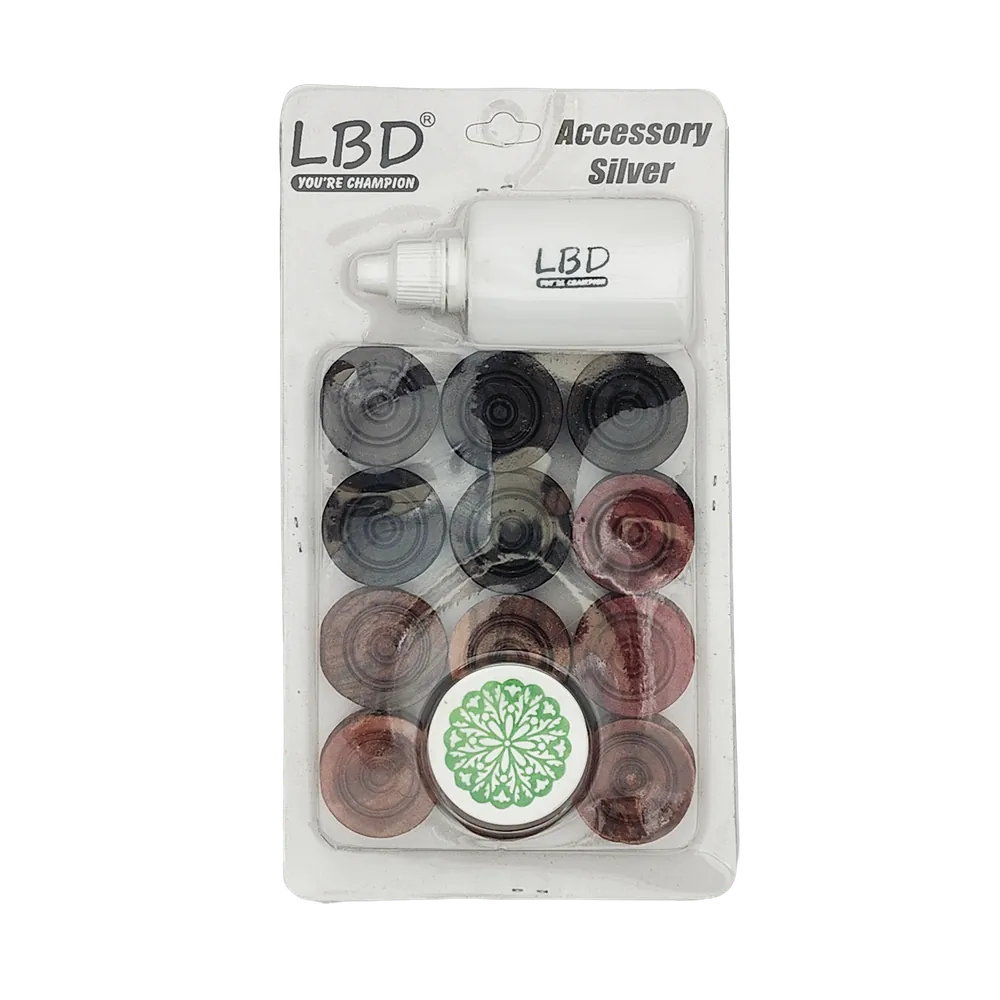 Żetony do gry karambol carrom 24 szt. + Striker LBD