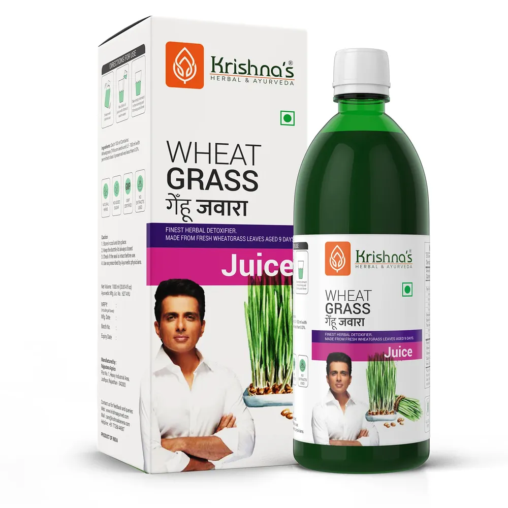 Sok z trawy pszenicznej Wheat Grass Krishna's 500ml