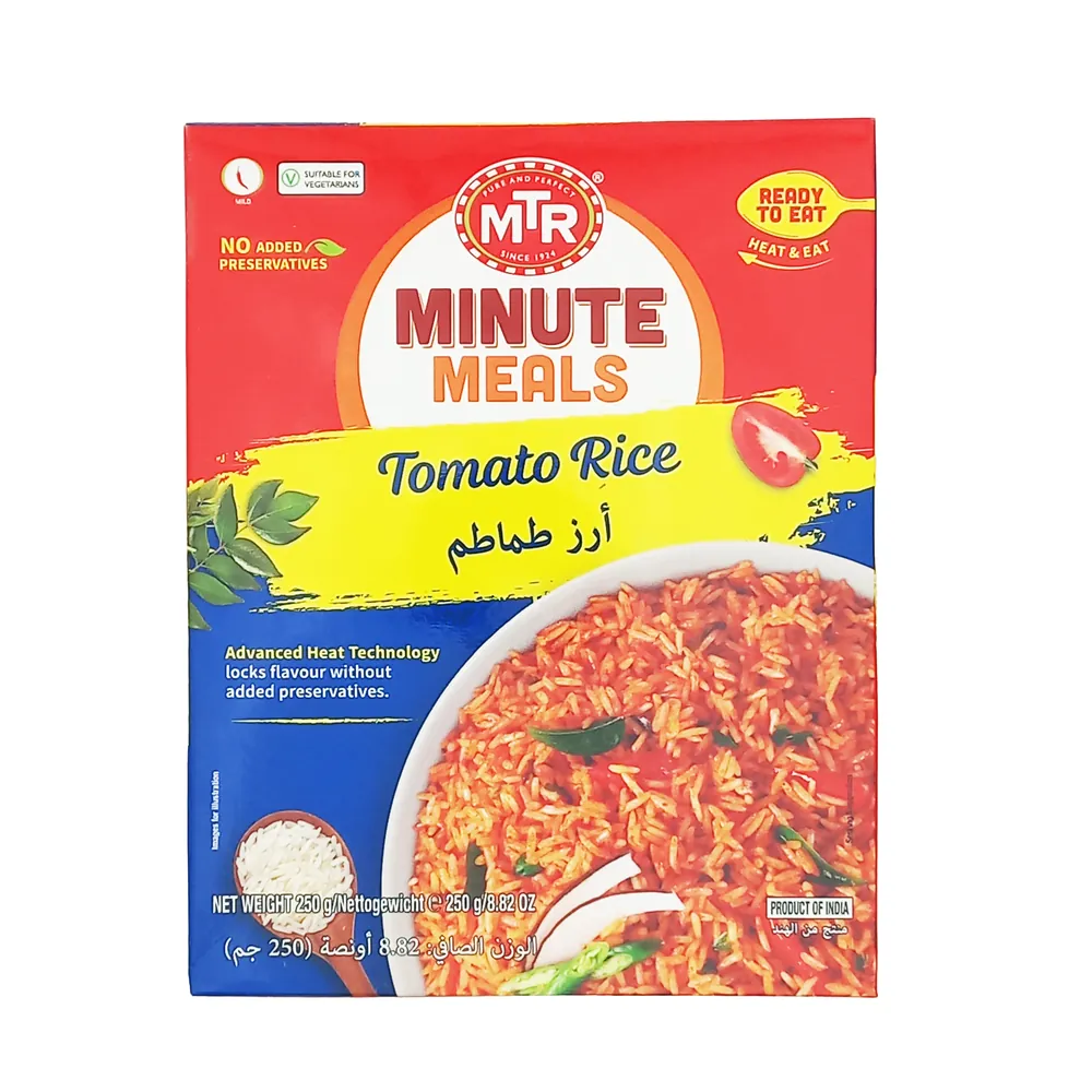 Ready Indian Dish Tomato Rice Minute Meals MTR 250g