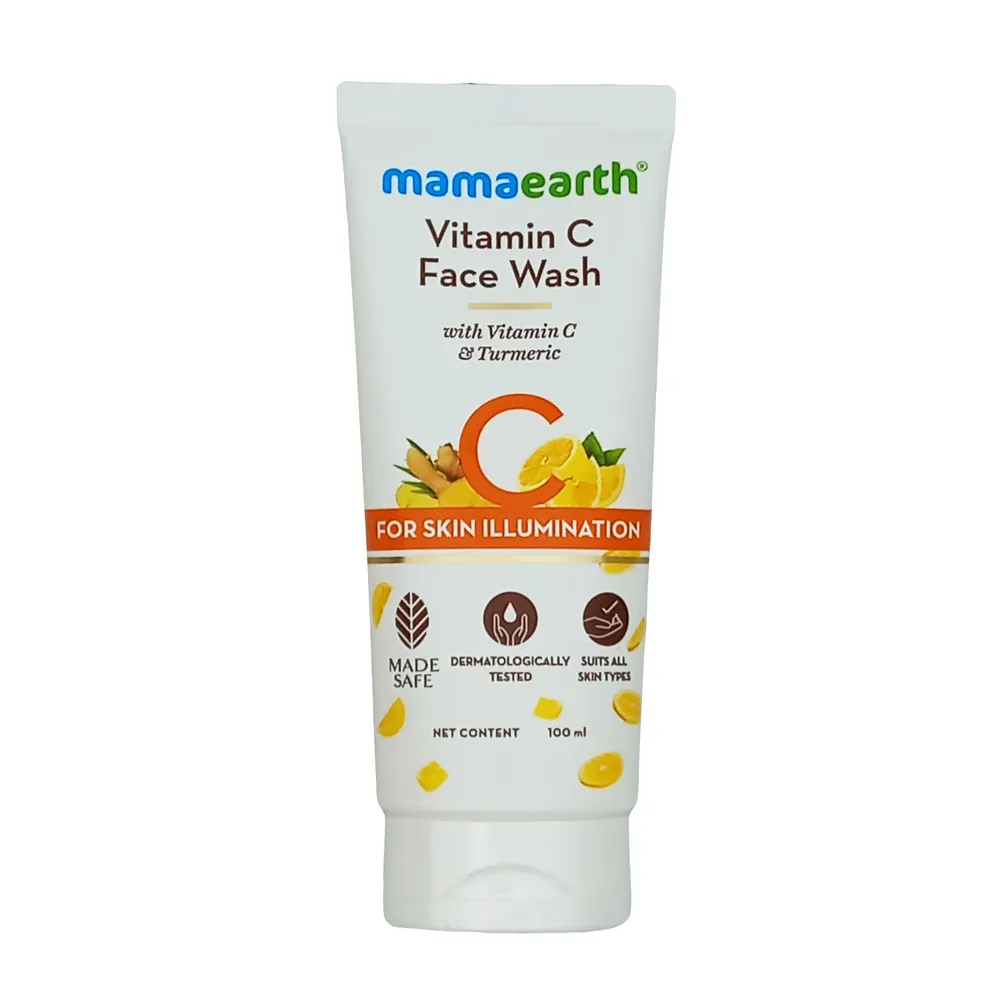 Face Wash with Vitamin C and Turmeric for Skin Illumination Mamaearth 100ml