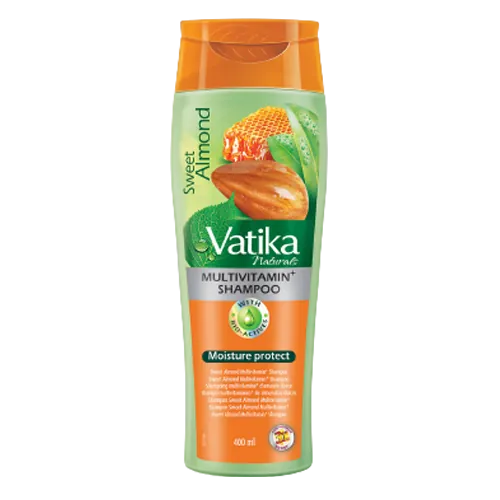 Shampoo Sweet Almond Multivitamin+ Moisture Protect Vatika Dabur 400ml