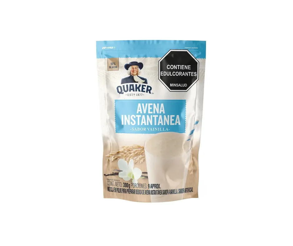 Instant Oat Flakes Vanilla Flavored Avena Instantanea Quaker 300g