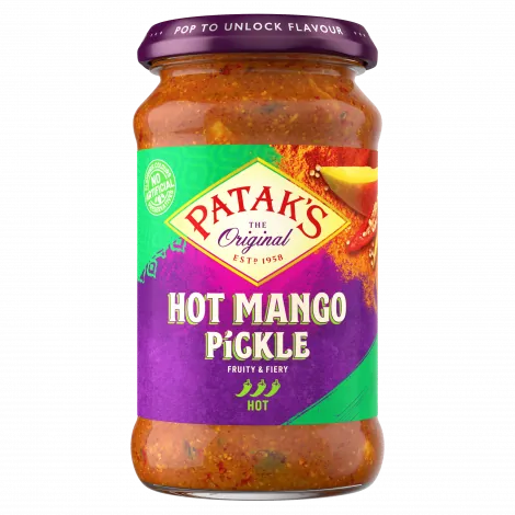 Marynowane mango ostre Hot Mango Pickle Spicy Patak's 283g