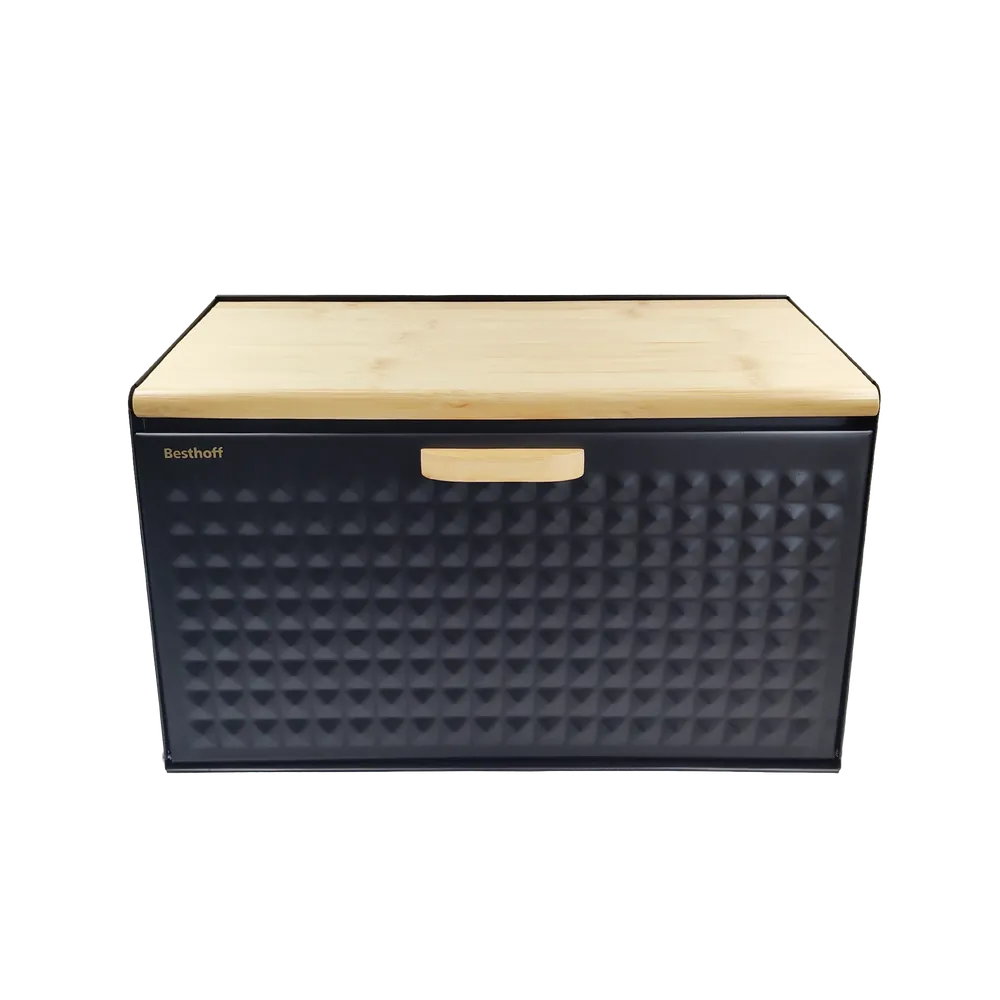 Chlebak czarny pikowany 35.5x23.5x21cm 1520 Besthoff