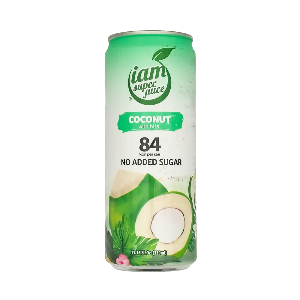 Coconut With Bits No Added Sugar Iam Super Juice 330ml