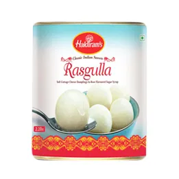 Kulki serowe w syropie różanym Rasgulla Haldiram's 1kg