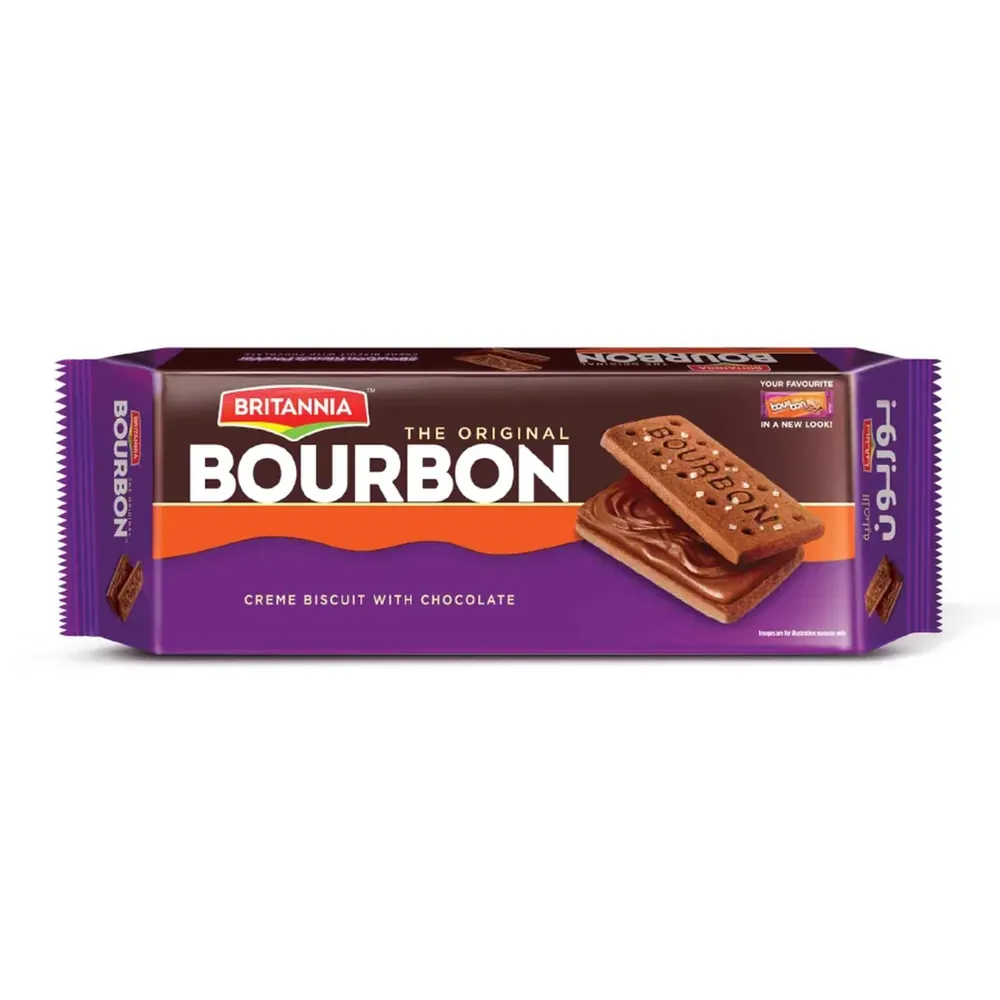 Herbatniki kakaowe z kremem Bourbon Biscuit Britannia 97g