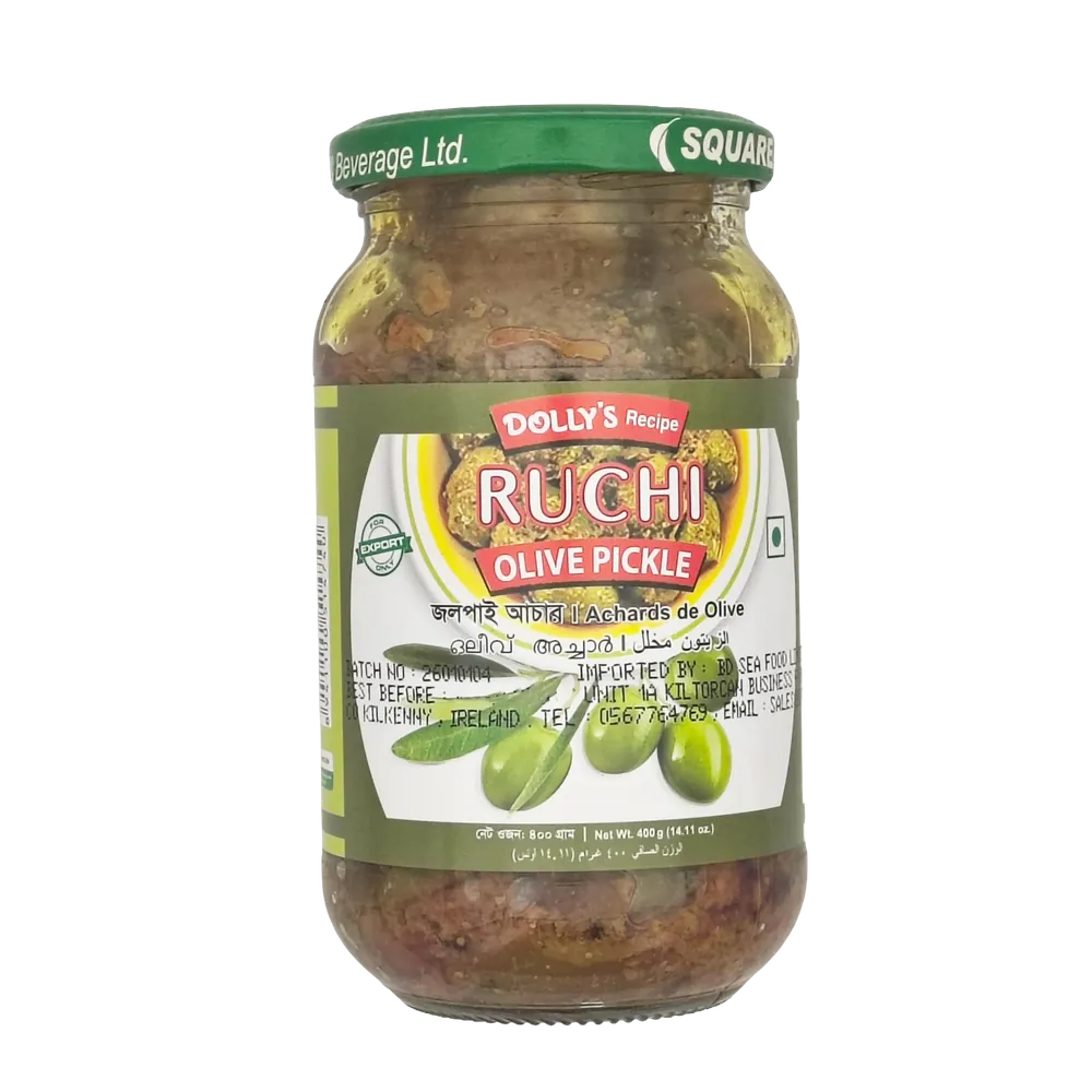 Olive Pickle Dolly’s Recipe Ruchi 400g