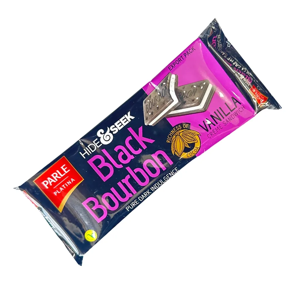 Black Bourbon Vanilla Crème Sandwich Hide&Seek Parle 100g