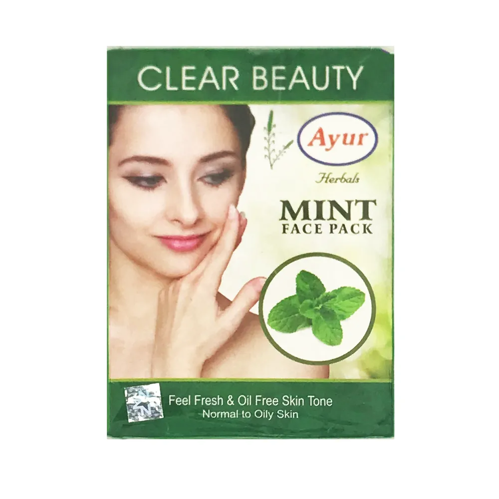 Maseczka do twarzy mięta Clear Beauty Mint Face Pack Ayur 100g