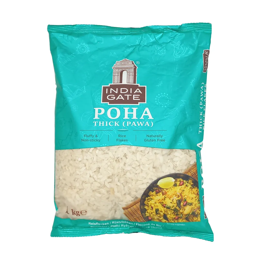 Thick Poha Rice Flakes India Gate 1kg