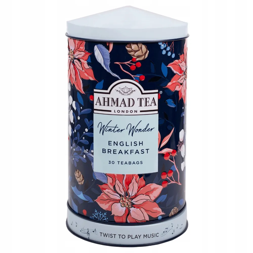 Herbata z pozytywką English Brakfast Winter Wonder Ahmad Tea 30 torebek