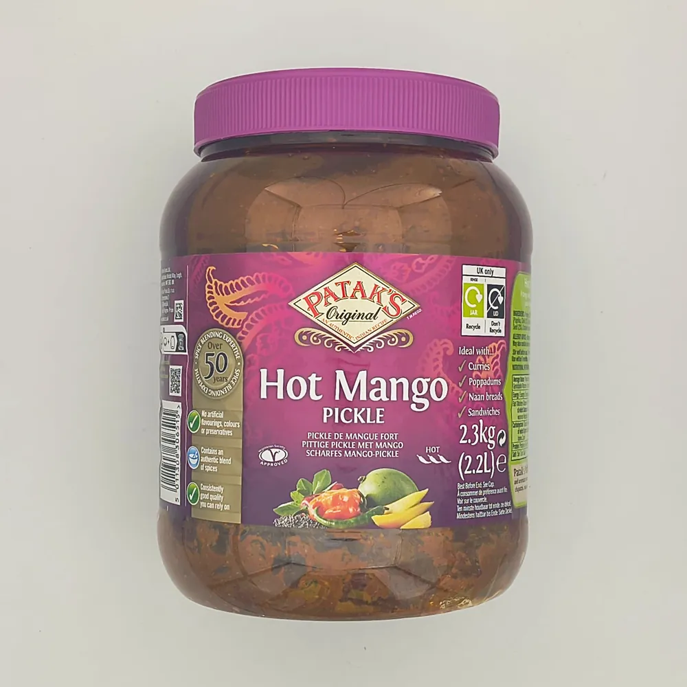 Ostre marynowane mango Hot Mango Pickle Patak’s 2,3kg