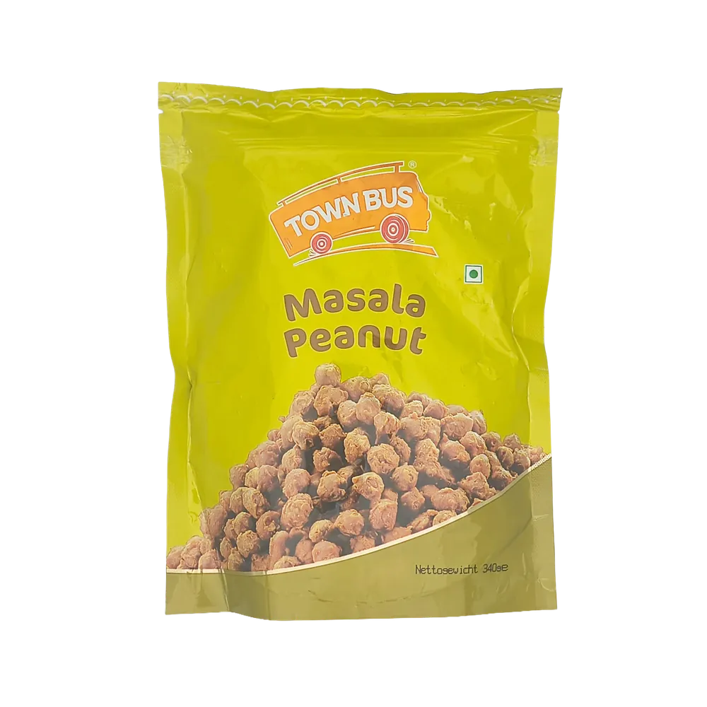 Indyjskie orzeszki ziemne w przyprawach Masala Peanut Town Bus 340g