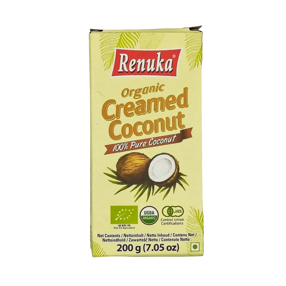 Organic Creamed Coconut Paste Renuka 200g