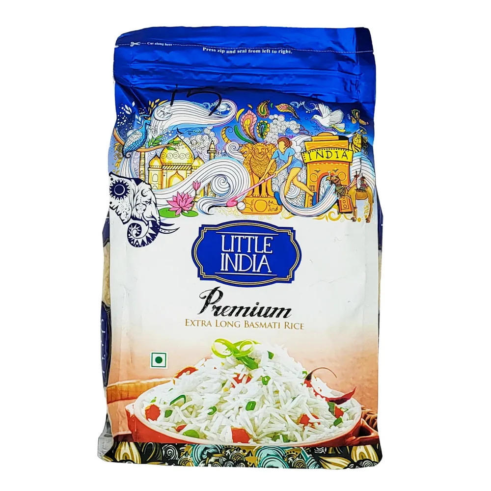 Ryż Basmati Rice Extra Long Premium Little India 1kg