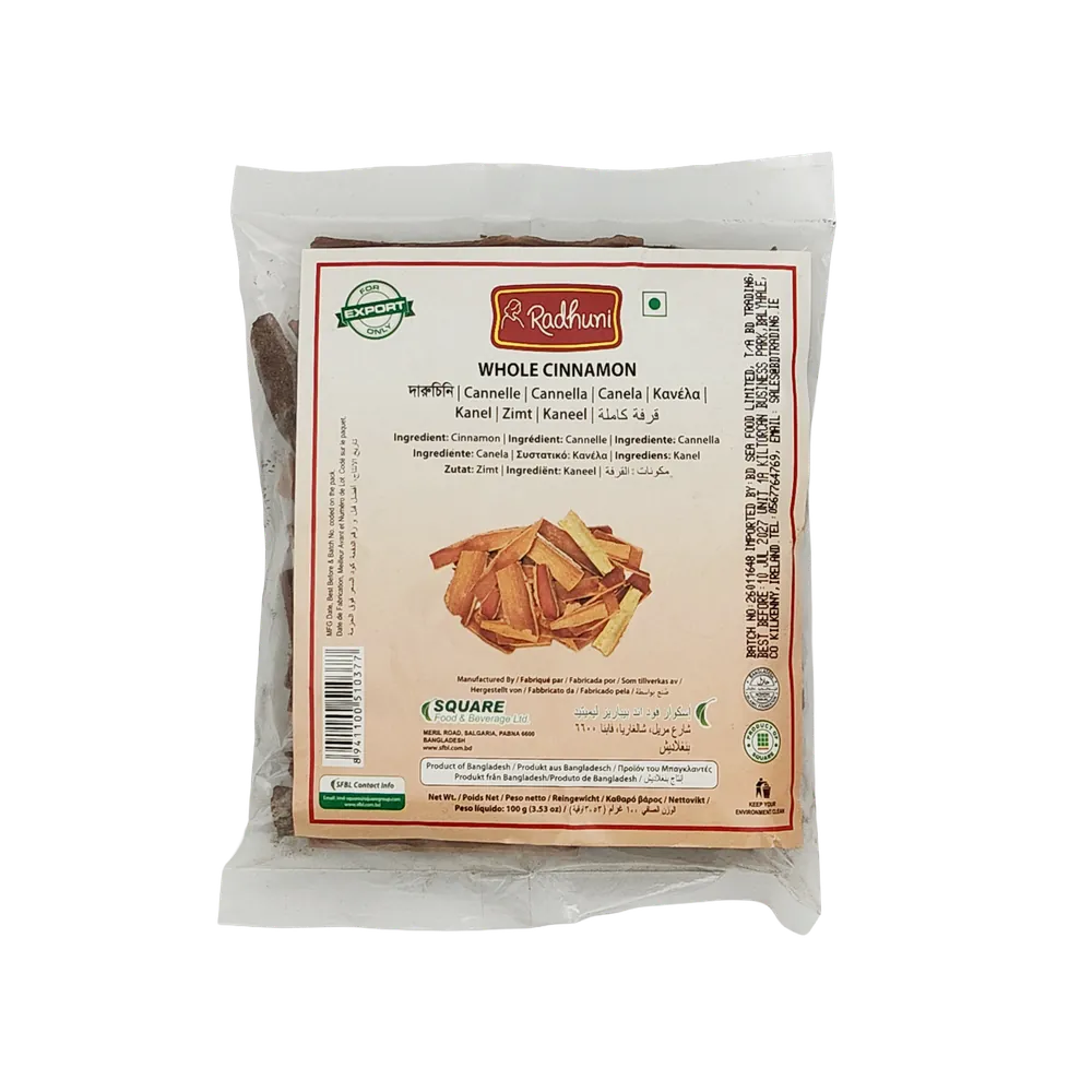 Kora cynamonowa Whole Cinnamon dalchinni Radhuni 100g