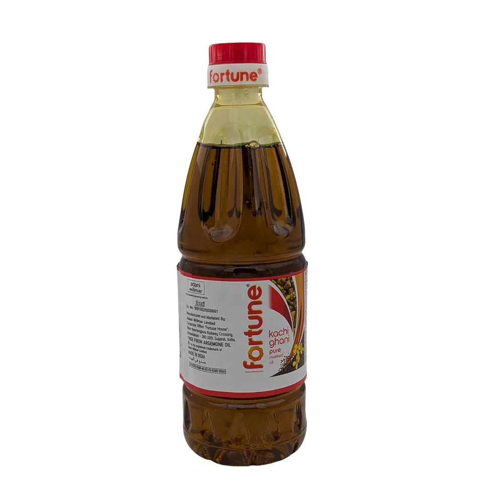 Cold-pressed mustard oil Kachi Ghani Fortune 500ml