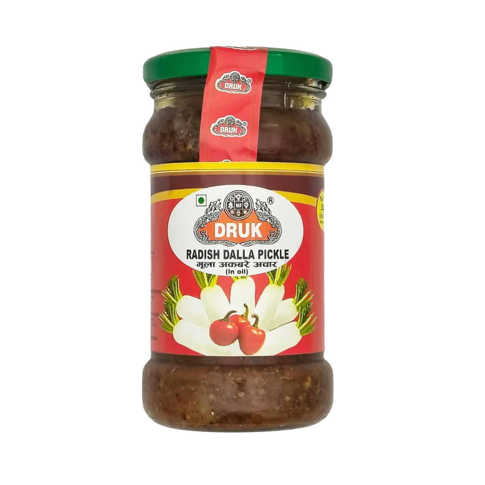 Pikle z rzodkwi i chili Dalla w oleju Radish Dalla Pickle in Oil Druk 280g