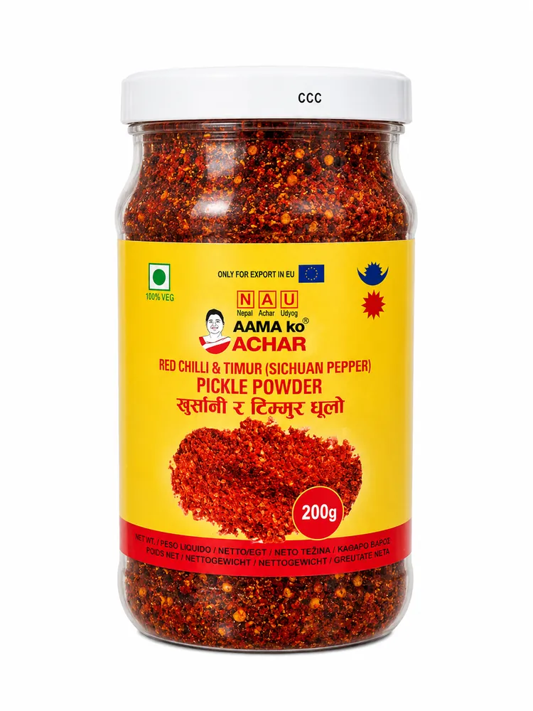 Przyprawa do pikli z czerwonym chilli i pieprzem timur Red Chilli & Timur Pickle Powder Aama Ko Achar 200g