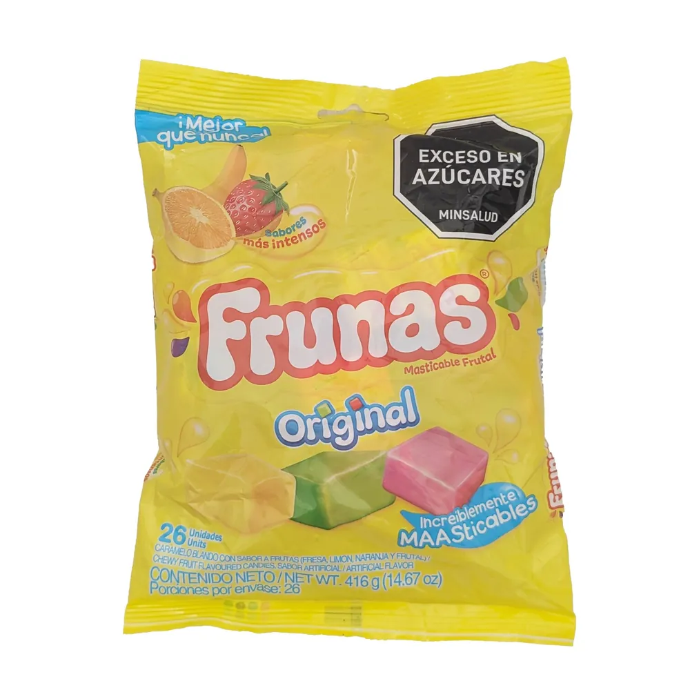 Cukierki owocowe do żucia Frunas Original Comestibles 26 sztuk