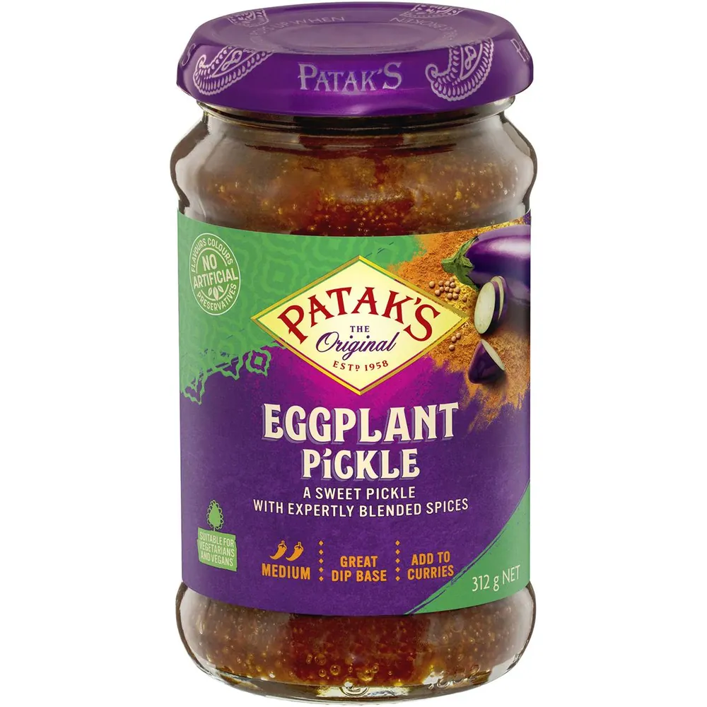 Brinjal (Eggplant) Pickle Patak's 312g