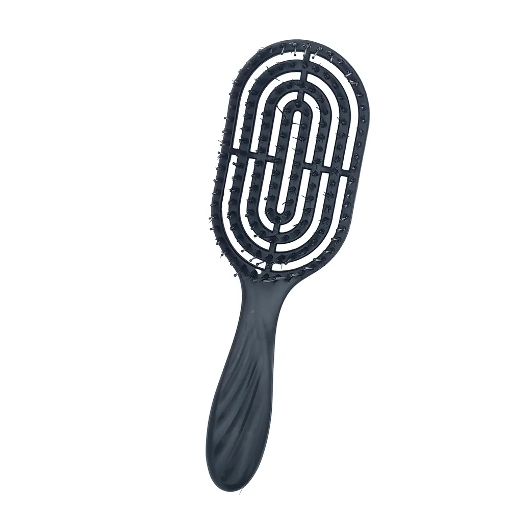 Black Profiled Hairbrush Michel Philippe Hairbrush