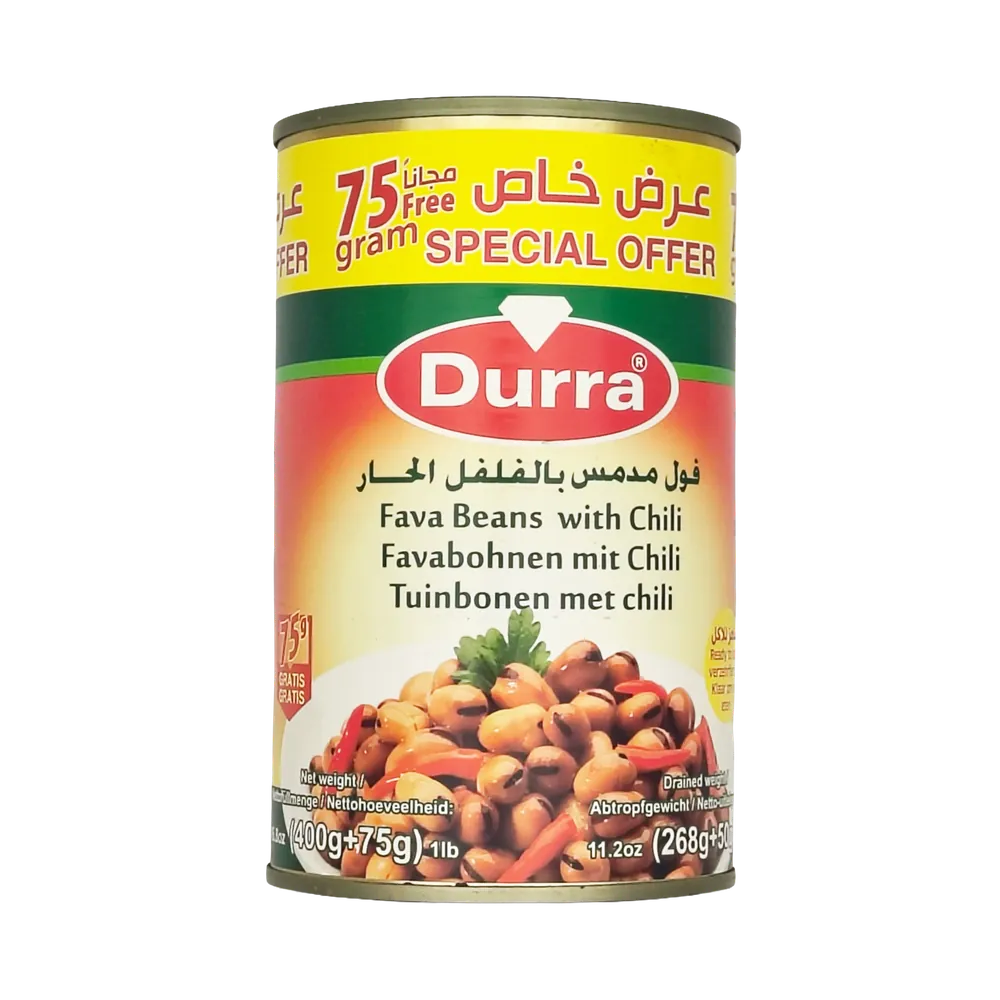 Gotowany bób z chili Fava Beans with Chili Durra 475g