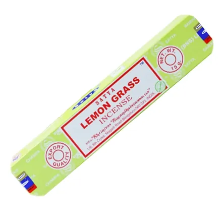 Naturalne kadzidełka Trawa Cytrynowa Lemon Grass Incense Satya 15g