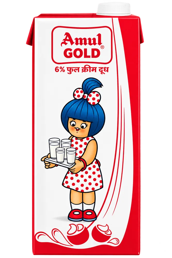 Milk 6% UHT Amul Gold 1l