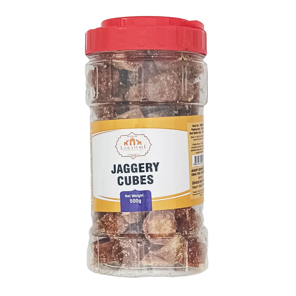 Brown Sugar Jaggery Cubes Lakshmi 500g