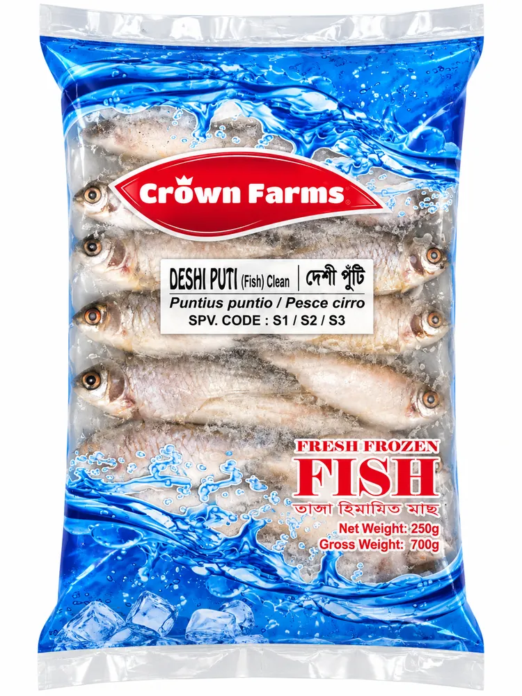 Deshi Puti (Fish) Clean Crown Farms 250g