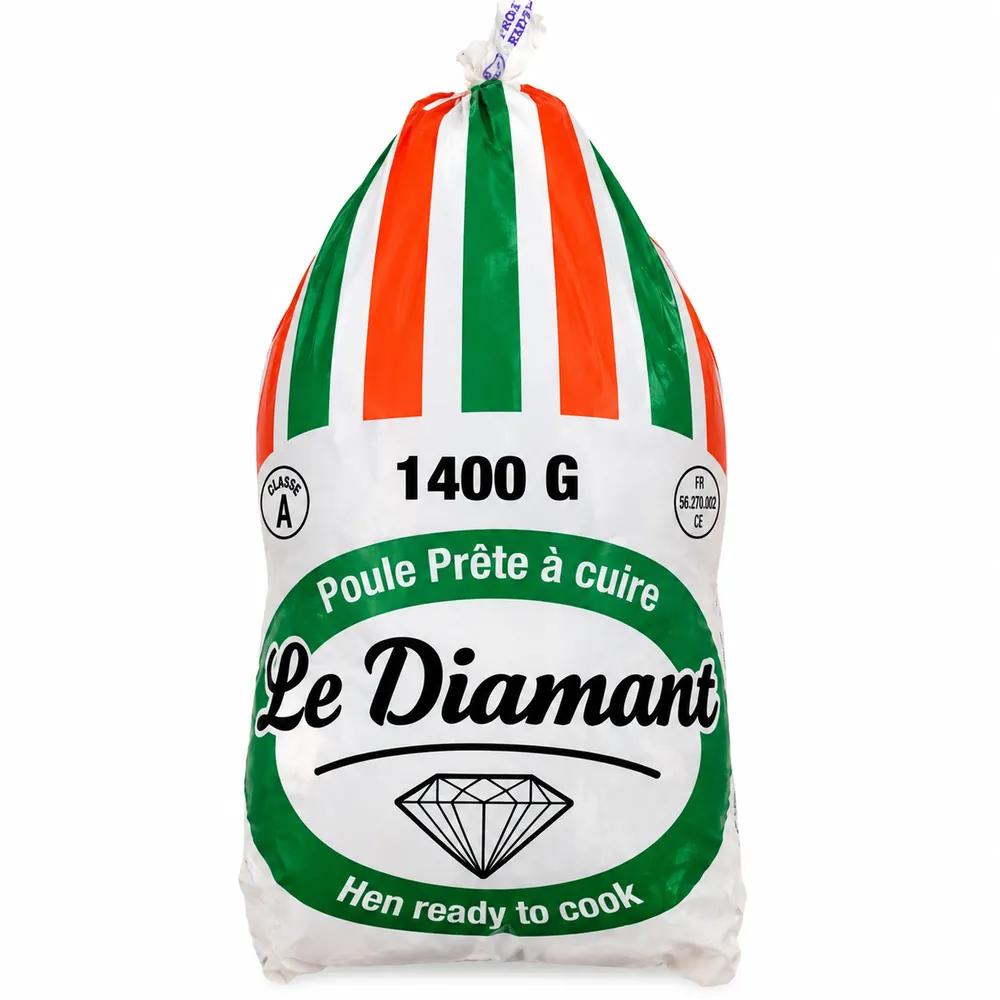 Frozen hen without giblets class A HALAL Hen Ready to Cook Le Diamant 1.4kg