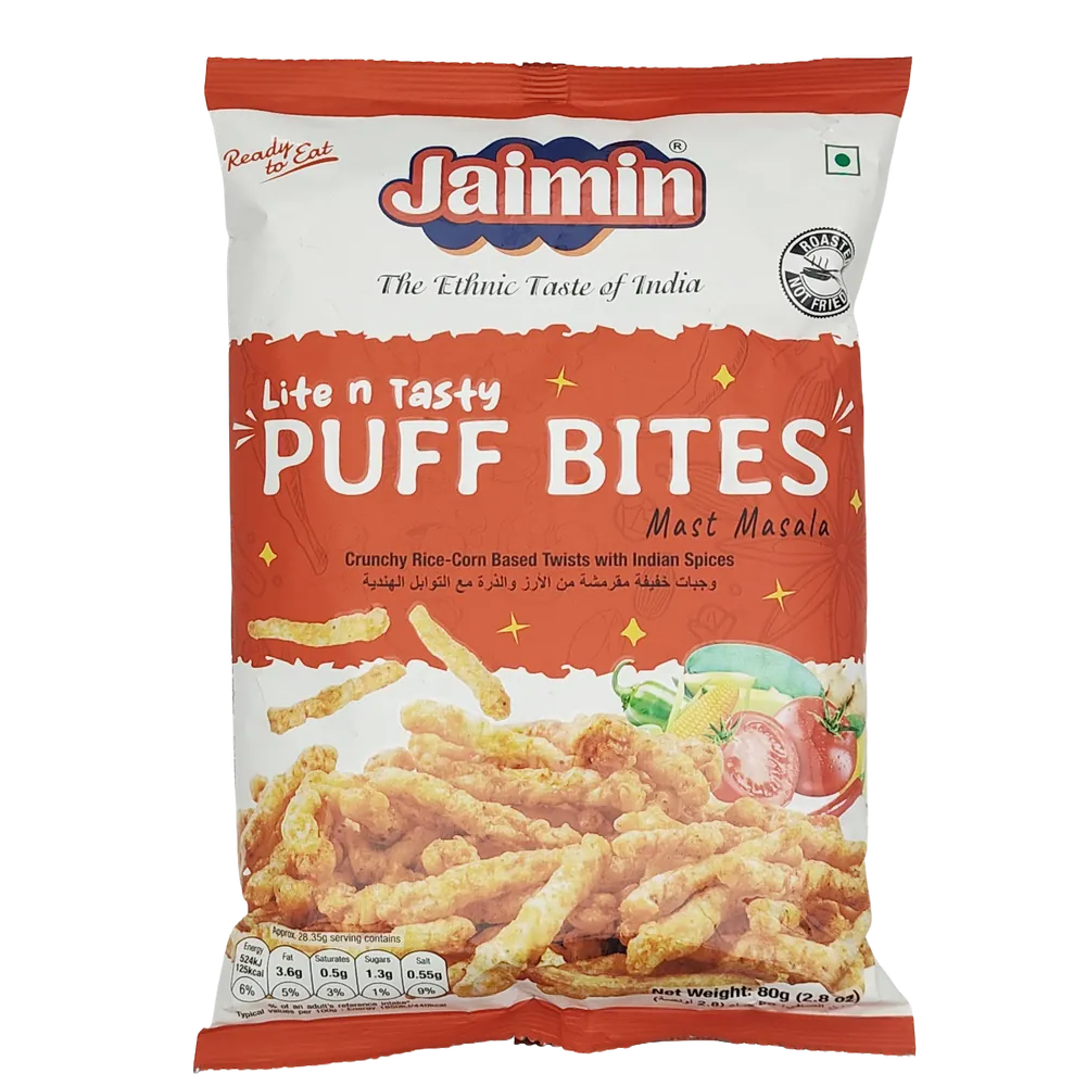 Indyjska Przekąska Puff Bites Mast Masala Jaimin 80g