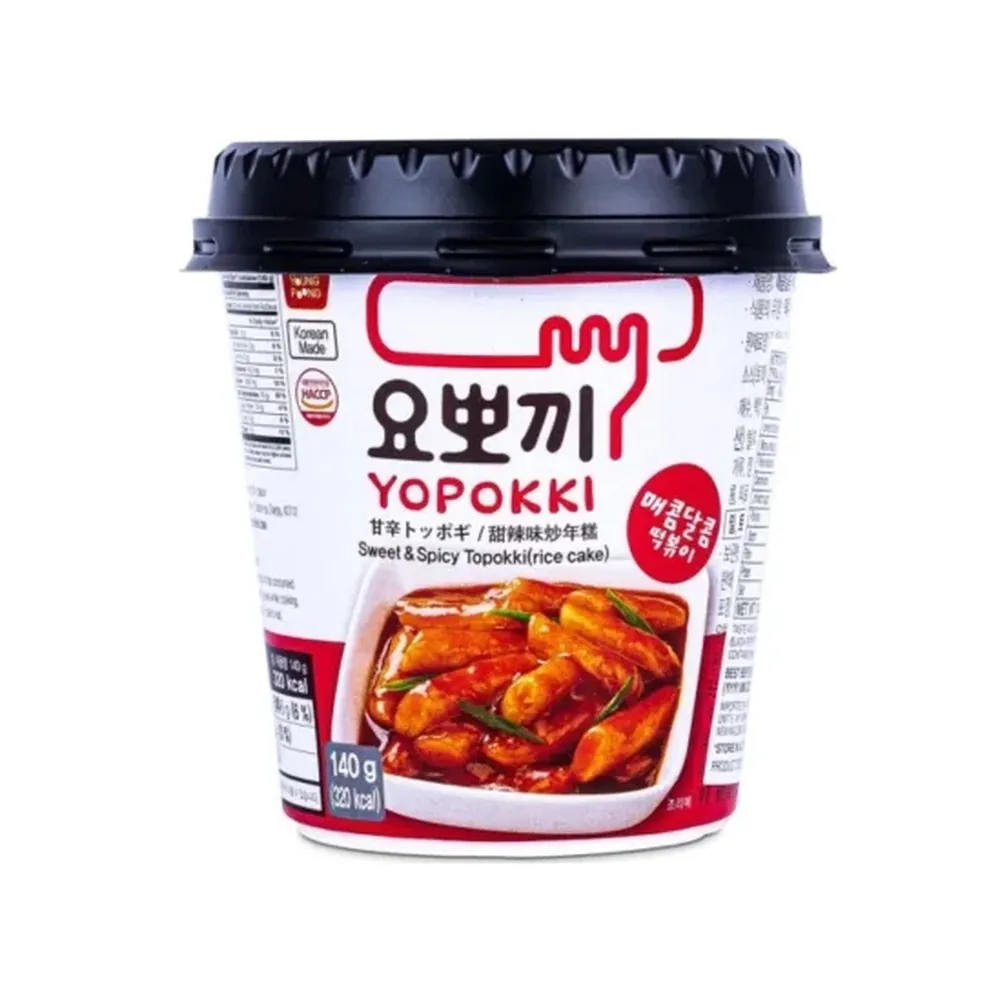 Rice Noodles Topokki Sweet & Spicy Cup Yopokki 140g