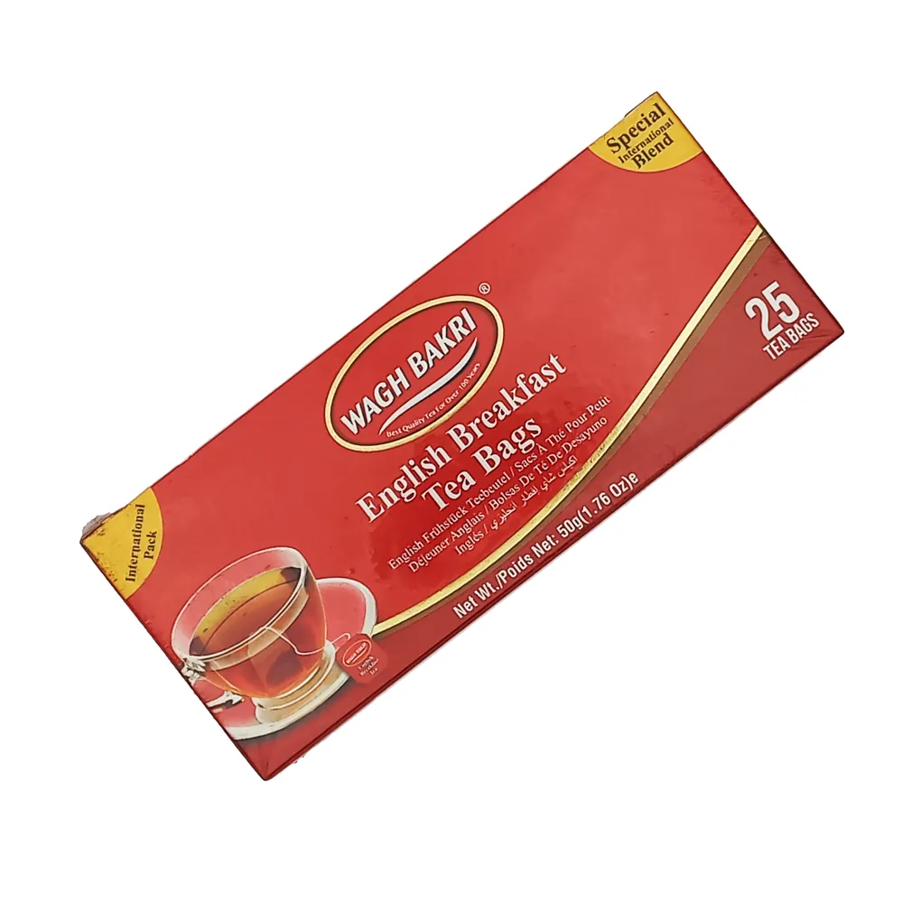 Black Tea English Breakfast Wagh Bakri 25 Bags