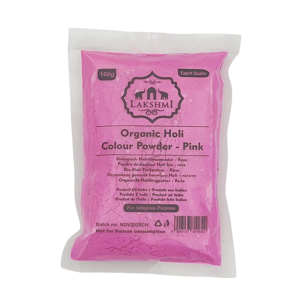 Pink Organic Holi Colour Powder Lakshmi 100g