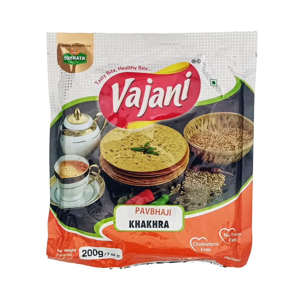 Indian cracker Pavbhaji Khakhra Vajani 200g