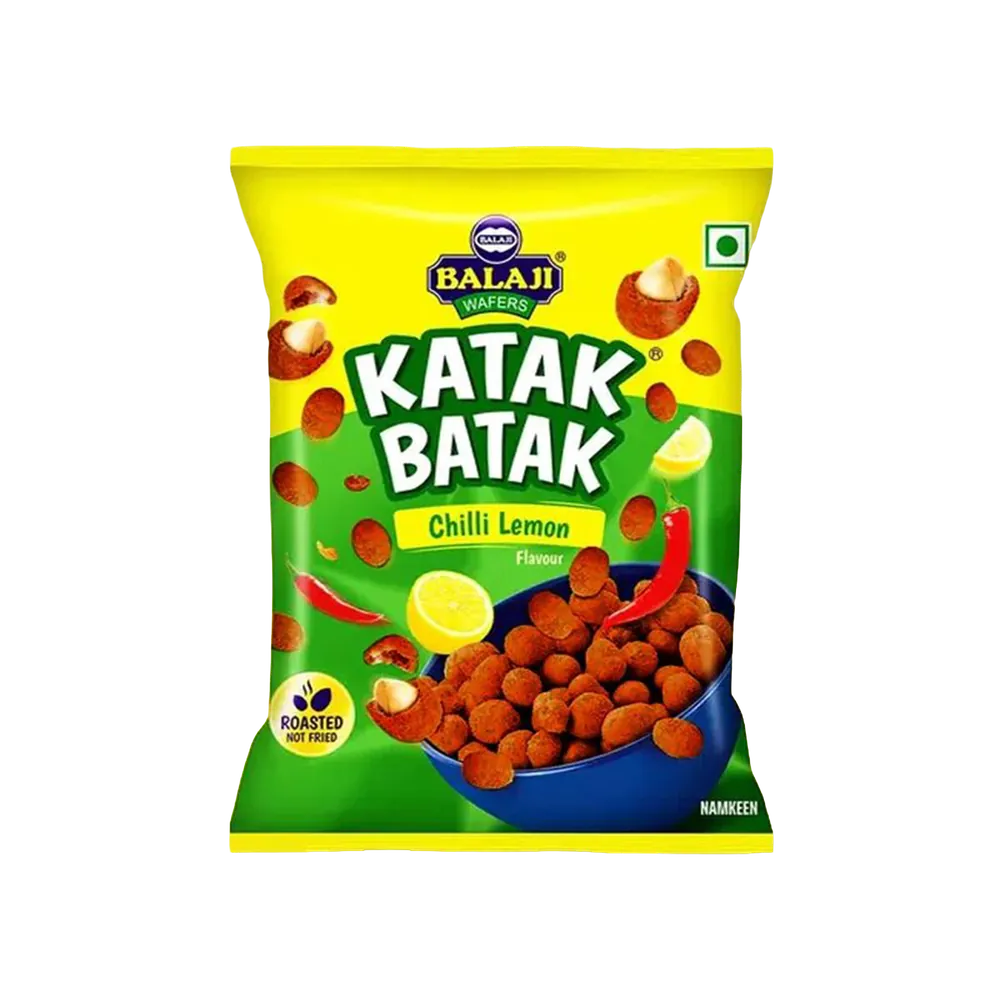 Chilli Lemon Flavour Peanuts Katak Batak Balaji 48g
