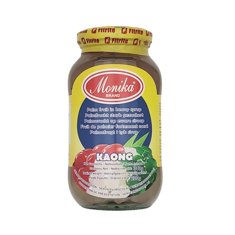 Sugar palm fruits in thick syrup Kaong Monika Brand 340g