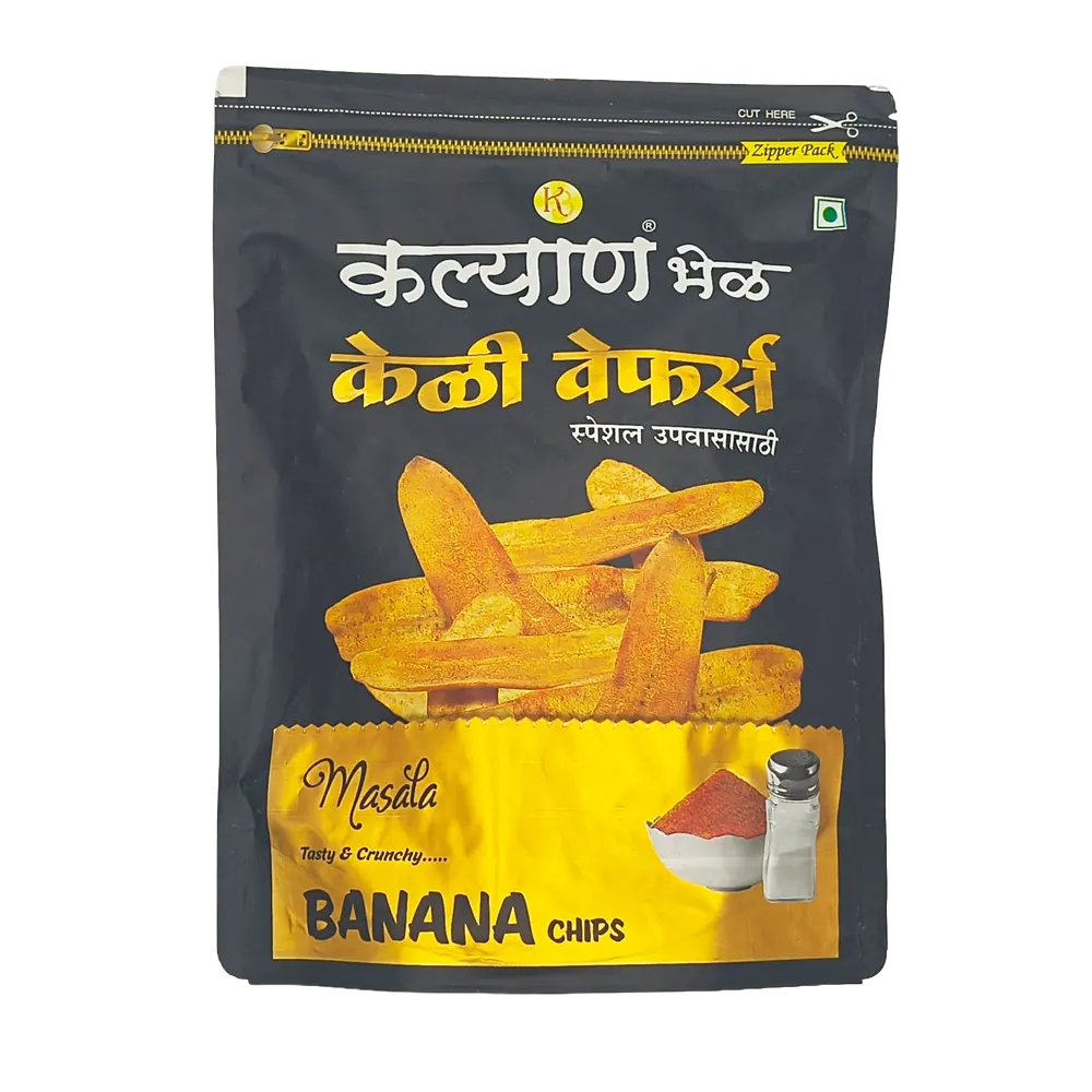 Chipsy bananowe z przyprawami Banana Chips Masala Kalyan Bhel 200g