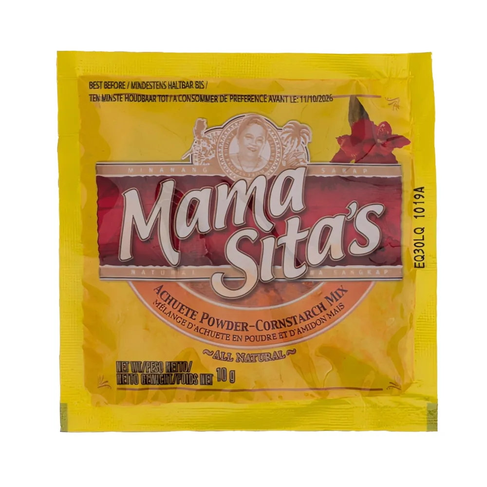 Golden-orange food coloring Achuete Powder-Cornstarch mix Mama Sita's 10g